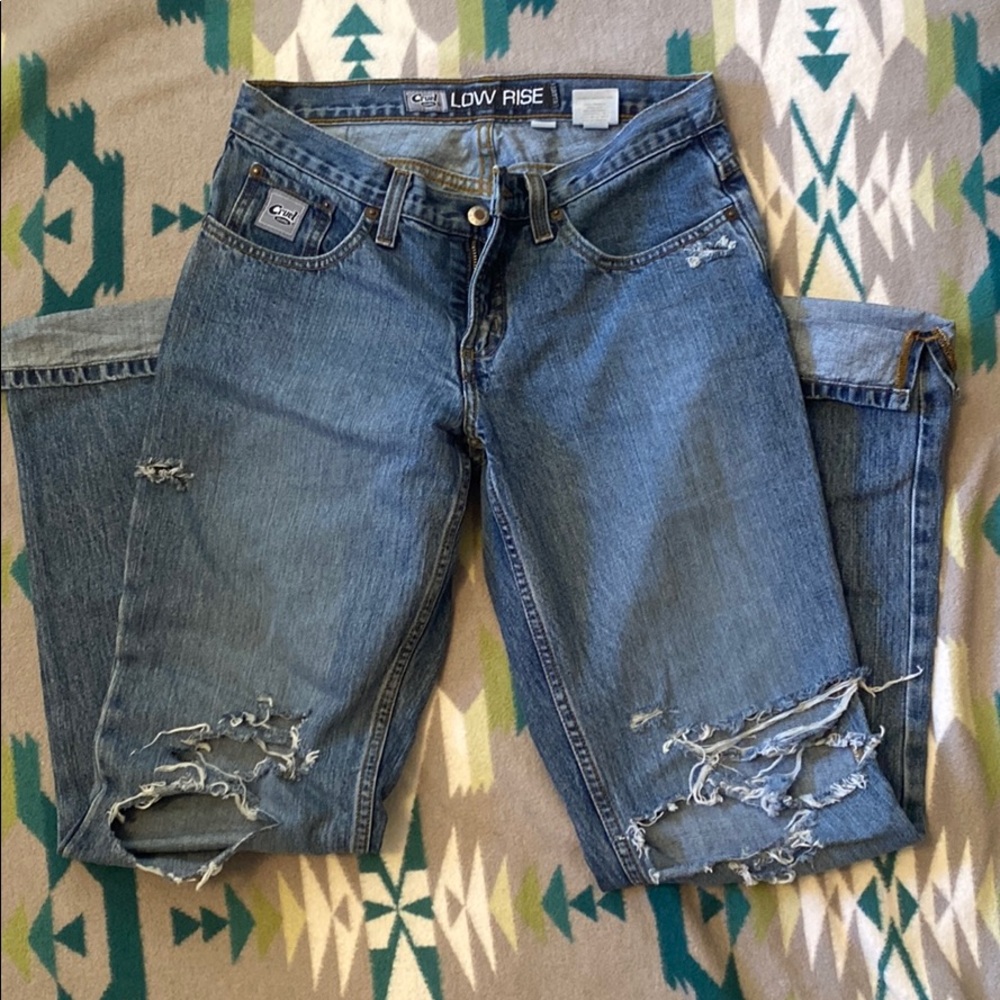 Cruel Girl Lowrise distressed jeans